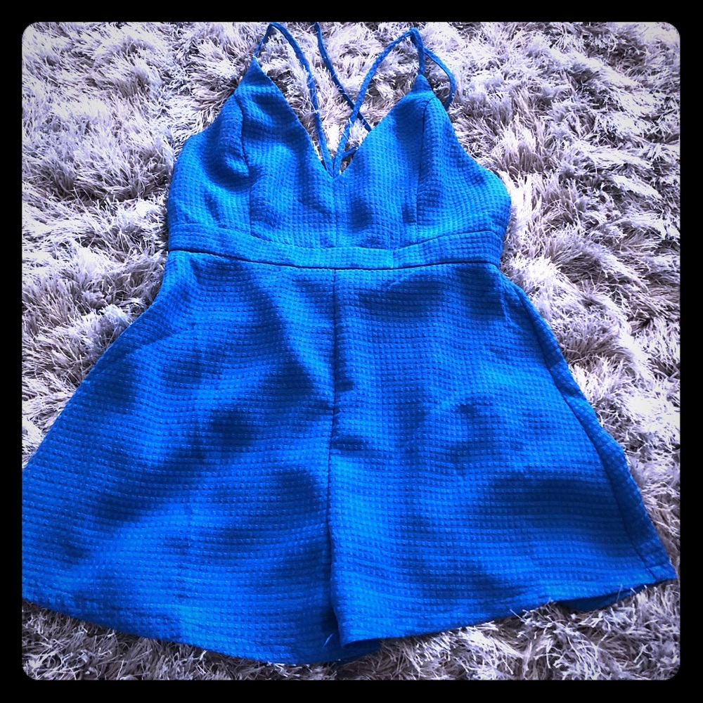 Spaghetti strap romper